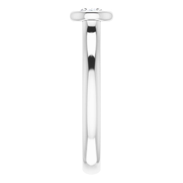 Bezel-Set Solitaire Engagement Ring