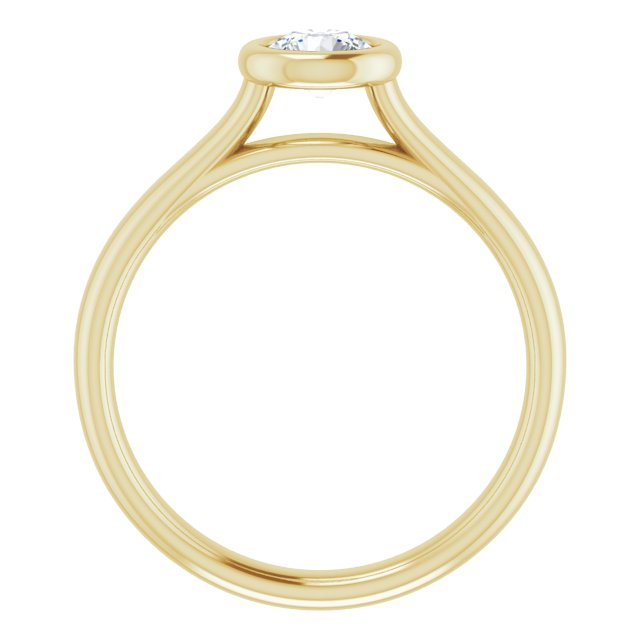 Bezel-Set Solitaire Engagement Ring