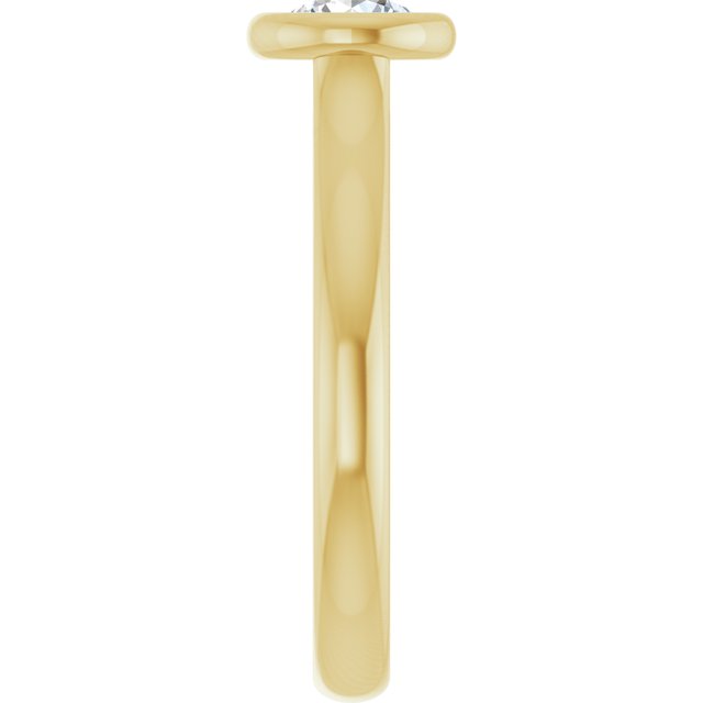 Bezel-Set Solitaire Engagement Ring