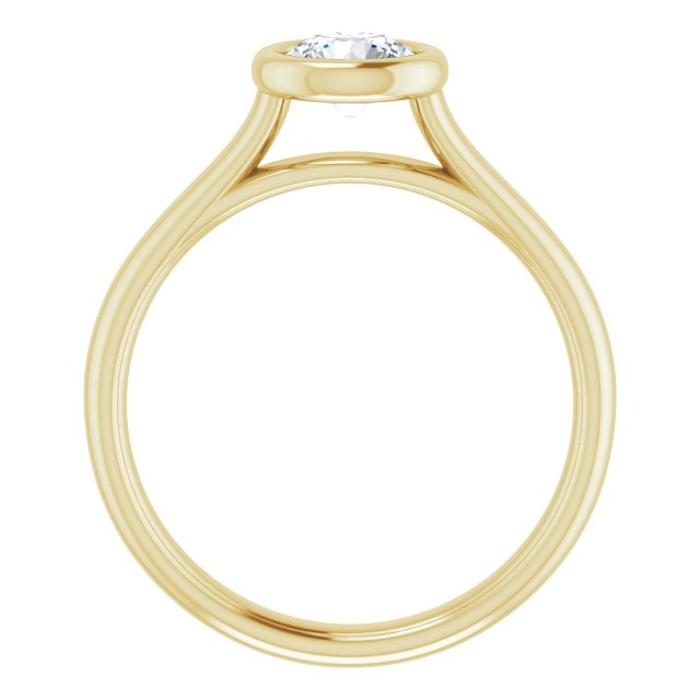 Bezel-Set Solitaire Engagement Ring