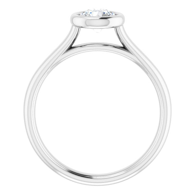 Bezel-Set Solitaire Engagement Ring