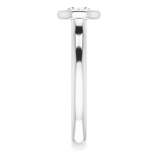 Bezel-Set Solitaire Engagement Ring