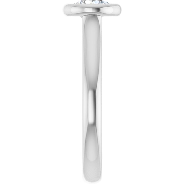 Bezel-Set Solitaire Engagement Ring