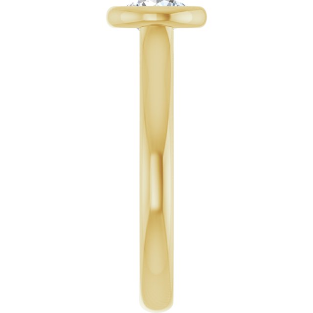 Bezel-Set Solitaire Engagement Ring