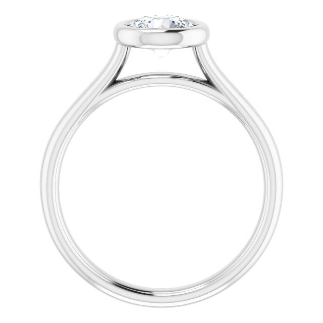Bezel-Set Solitaire Engagement Ring