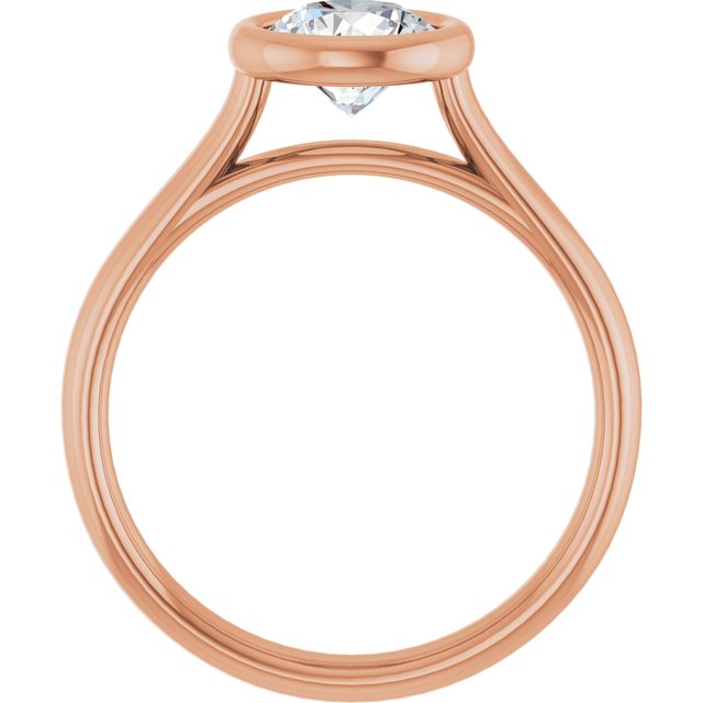 Bezel-Set Solitaire Engagement Ring