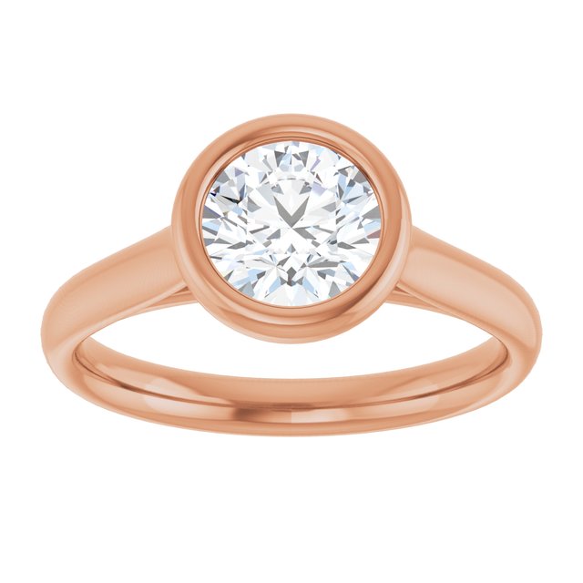 Bezel-Set Solitaire Engagement Ring