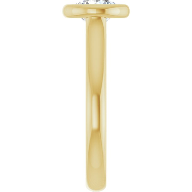 Bezel-Set Solitaire Engagement Ring