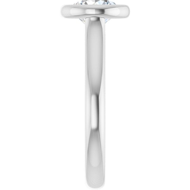 Bezel-Set Solitaire Engagement Ring