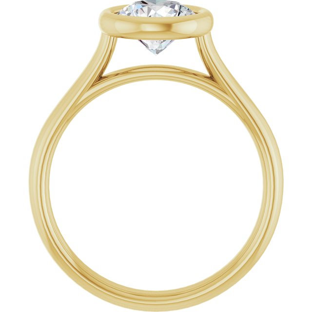 Bezel-Set Solitaire Engagement Ring