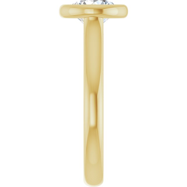 Bezel-Set Solitaire Engagement Ring
