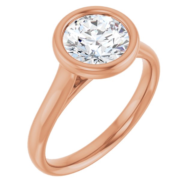 Bezel-Set Solitaire Engagement Ring