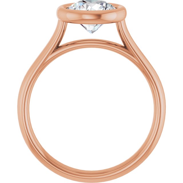 Bezel-Set Solitaire Engagement Ring