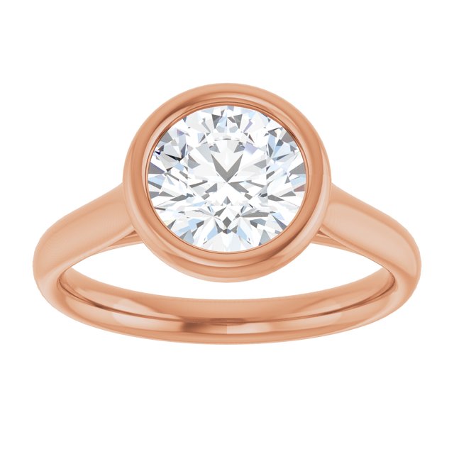 Bezel-Set Solitaire Engagement Ring