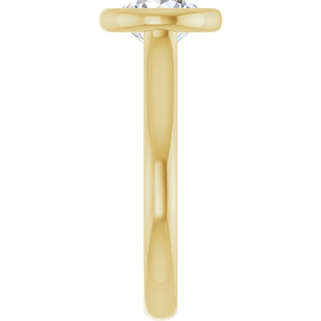 Bezel-Set Solitaire Engagement Ring