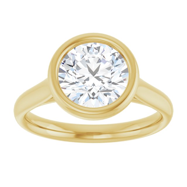 Bezel-Set Solitaire Engagement Ring