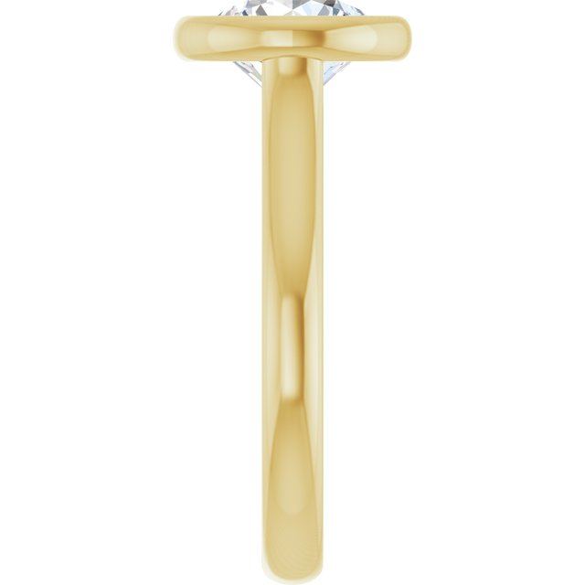 Bezel-Set Solitaire Engagement Ring