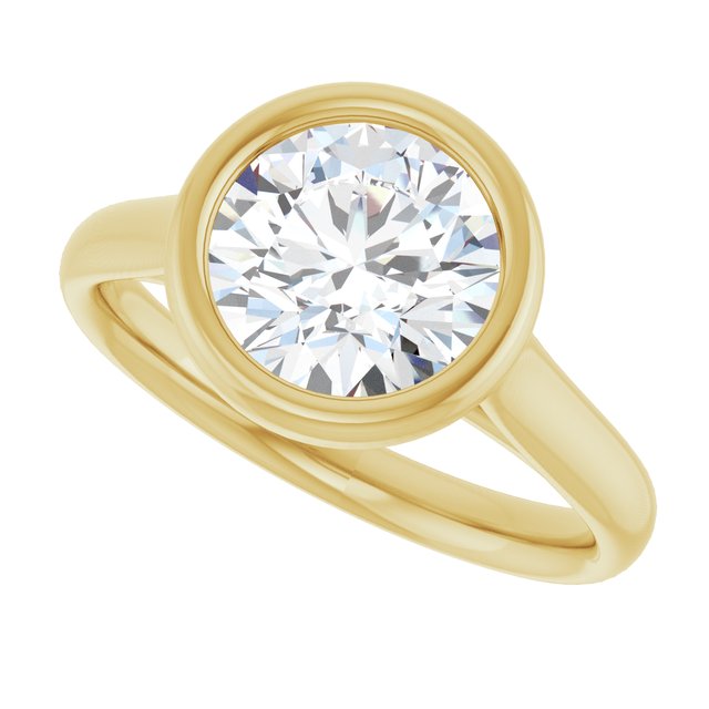 Bezel-Set Solitaire Engagement Ring