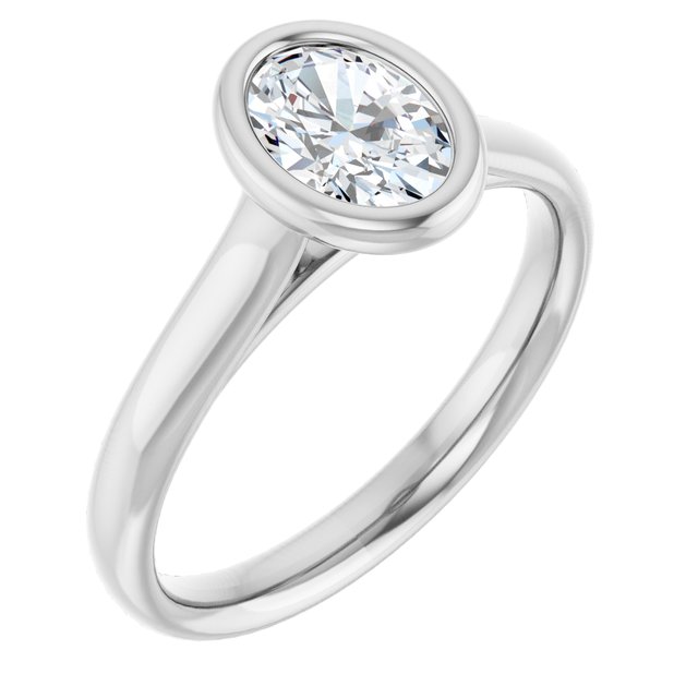 Bezel-Set Solitaire Engagement Ring