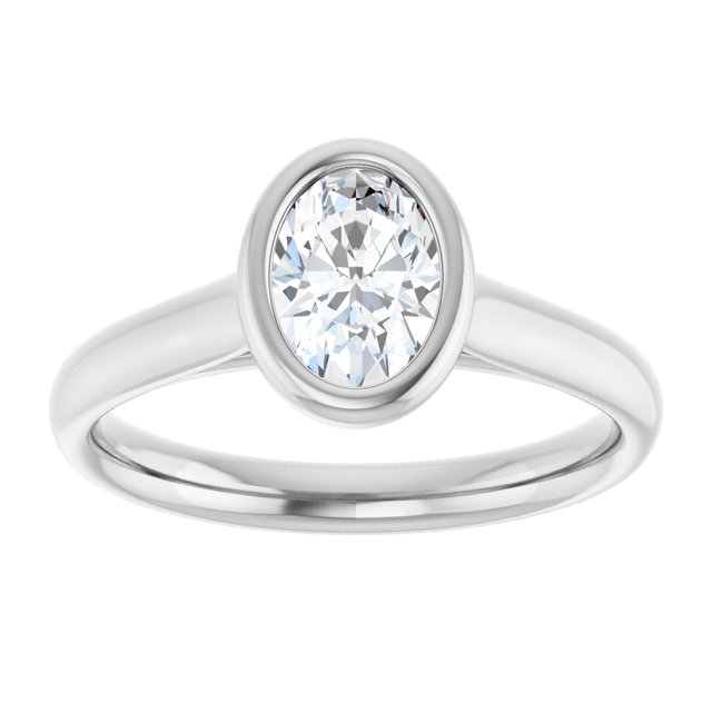 Bezel-Set Solitaire Engagement Ring