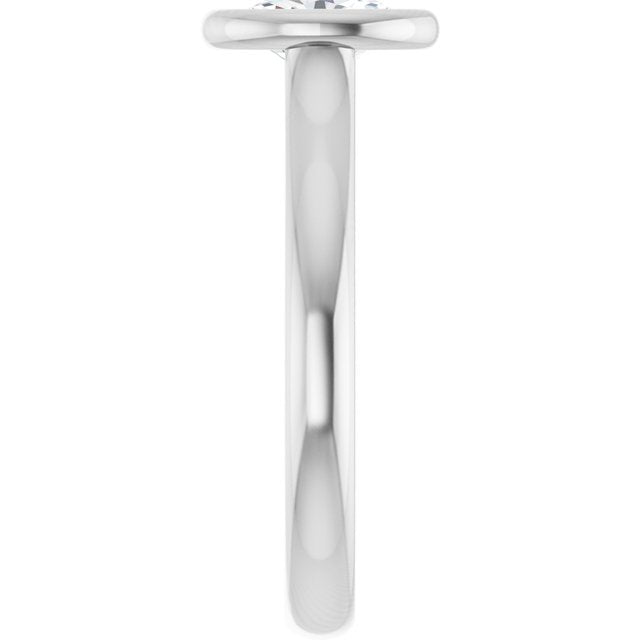 Bezel-Set Solitaire Engagement Ring