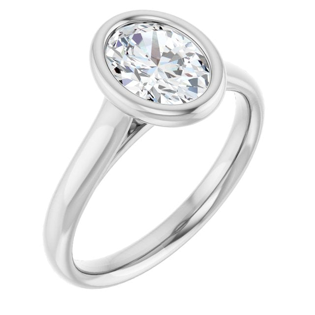 Bezel-Set Solitaire Engagement Ring