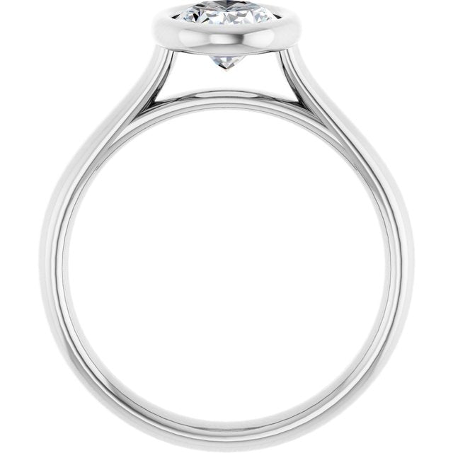 Bezel-Set Solitaire Engagement Ring