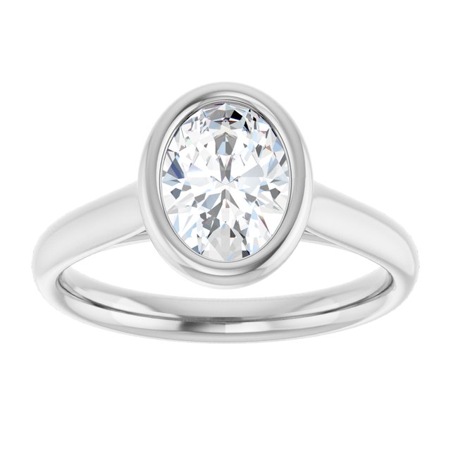 Bezel-Set Solitaire Engagement Ring