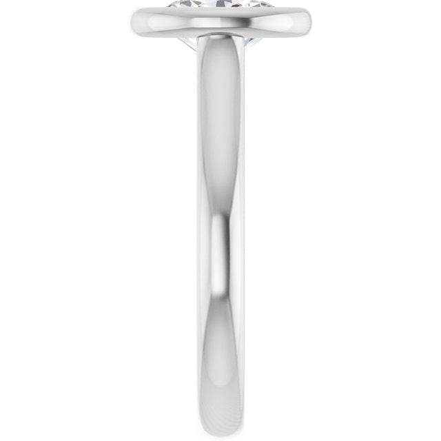 Bezel-Set Solitaire Engagement Ring