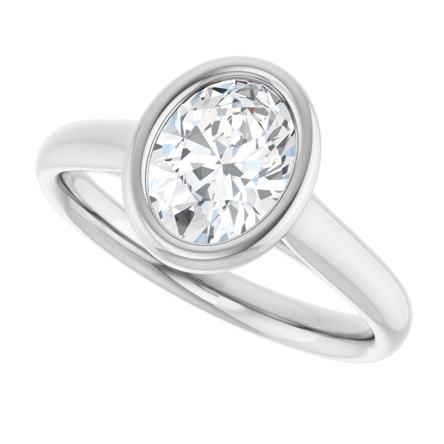 Bezel-Set Solitaire Engagement Ring
