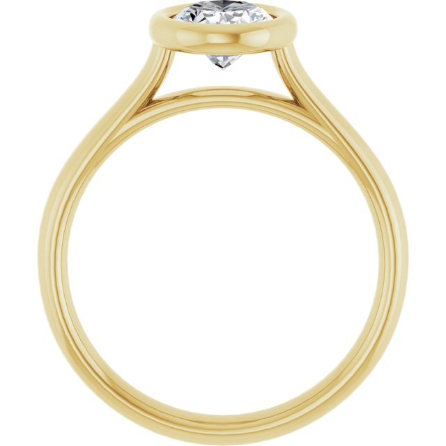 Bezel-Set Solitaire Engagement Ring