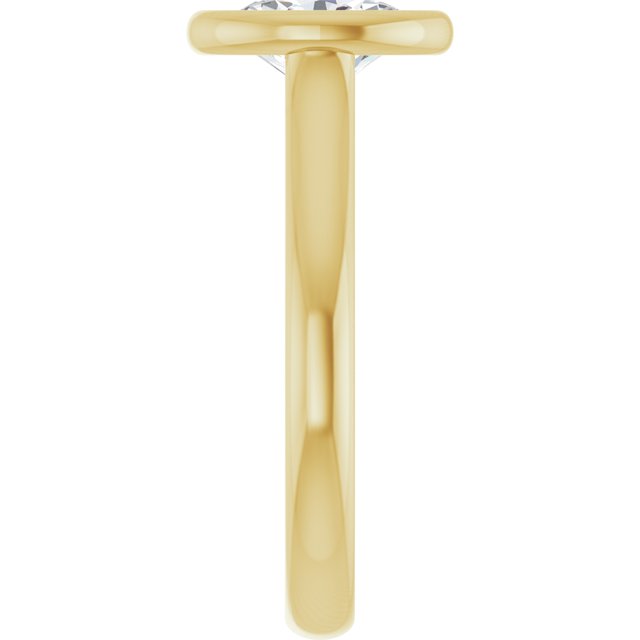 Bezel-Set Solitaire Engagement Ring