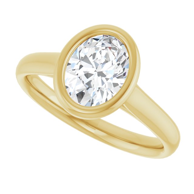 Bezel-Set Solitaire Engagement Ring