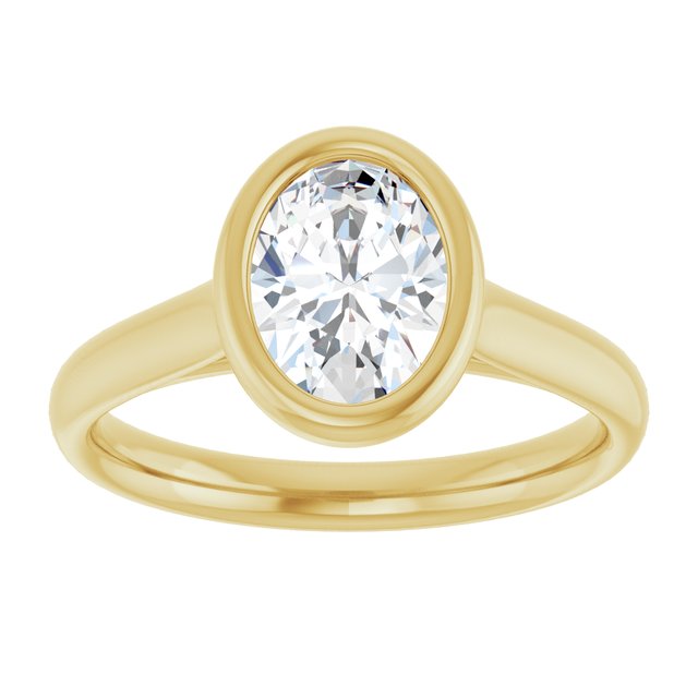 Bezel-Set Solitaire Engagement Ring