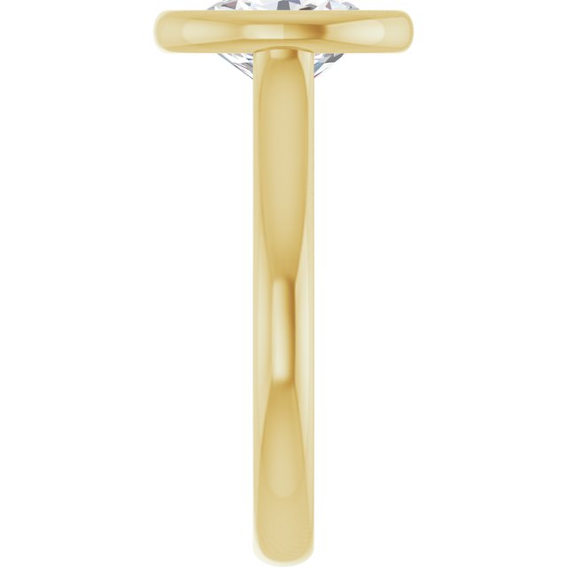 Bezel-Set Solitaire Engagement Ring