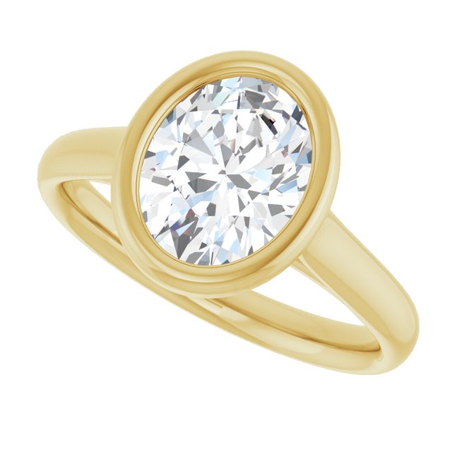 Bezel-Set Solitaire Engagement Ring