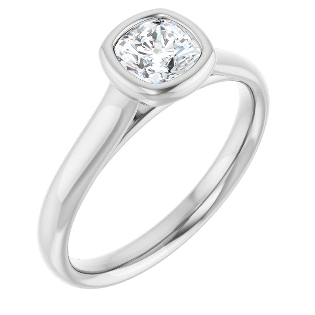 Bezel-Set Solitaire Engagement Ring