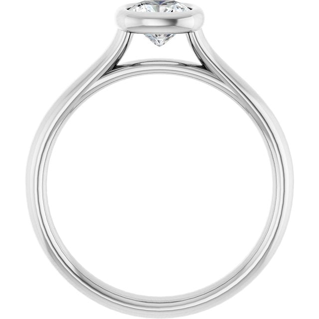 Bezel-Set Solitaire Engagement Ring