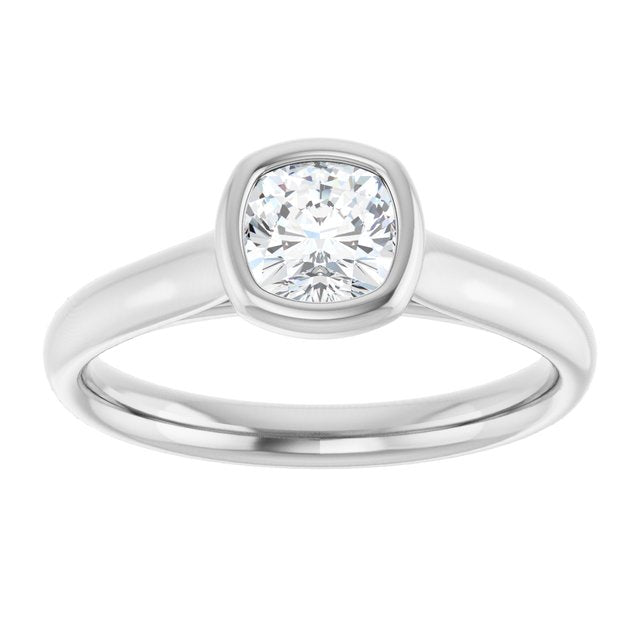 Bezel-Set Solitaire Engagement Ring