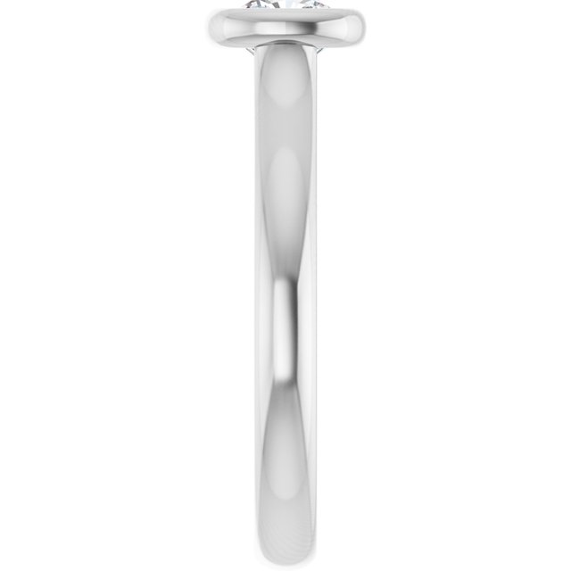 Bezel-Set Solitaire Engagement Ring