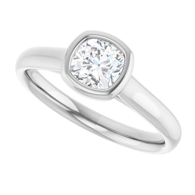 Bezel-Set Solitaire Engagement Ring