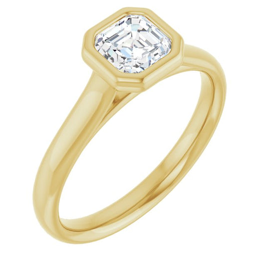 Bezel-Set Solitaire Engagement Ring