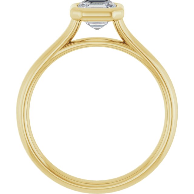 Bezel-Set Solitaire Engagement Ring