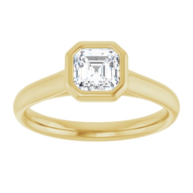 Bezel-Set Solitaire Engagement Ring