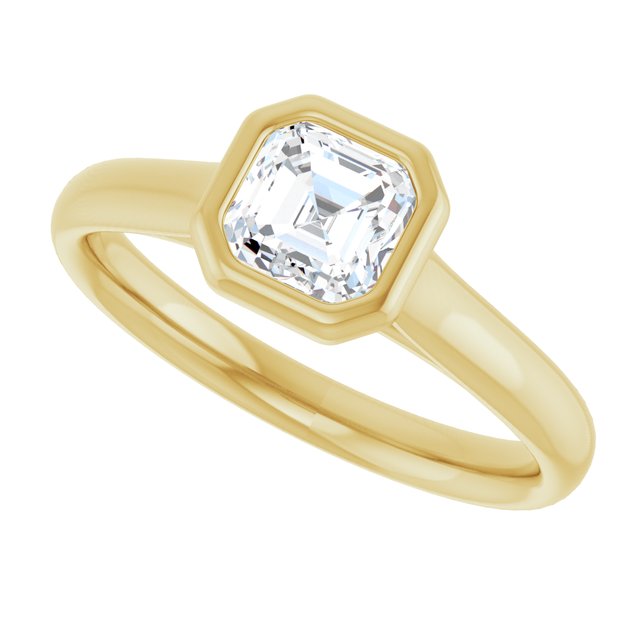 Bezel-Set Solitaire Engagement Ring