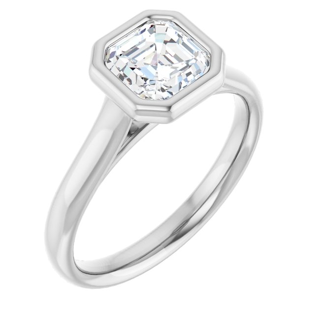 Bezel-Set Solitaire Engagement Ring
