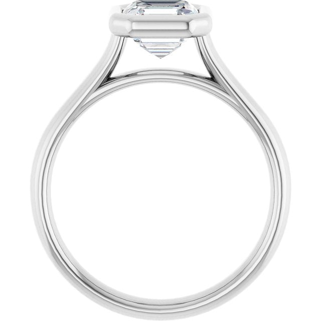 Bezel-Set Solitaire Engagement Ring
