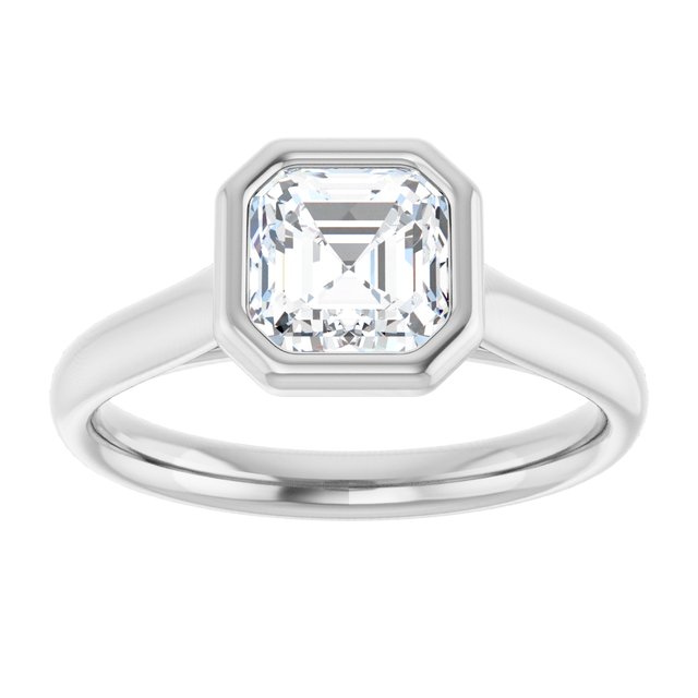Bezel-Set Solitaire Engagement Ring