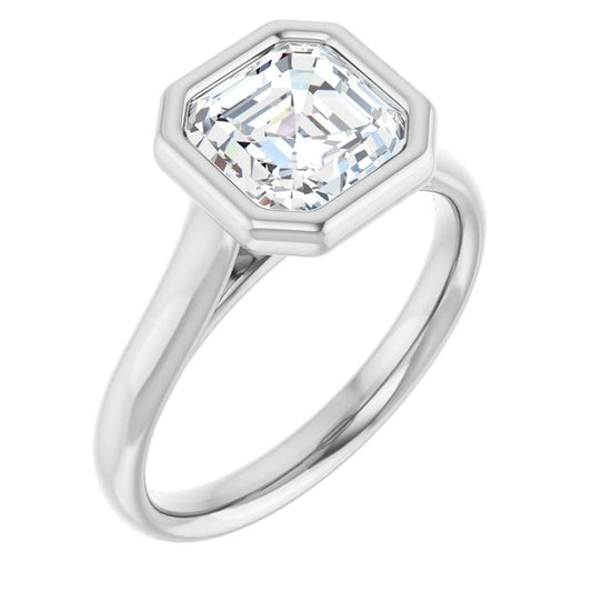 Bezel-Set Solitaire Engagement Ring