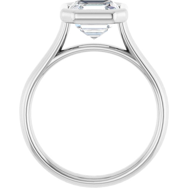 Bezel-Set Solitaire Engagement Ring
